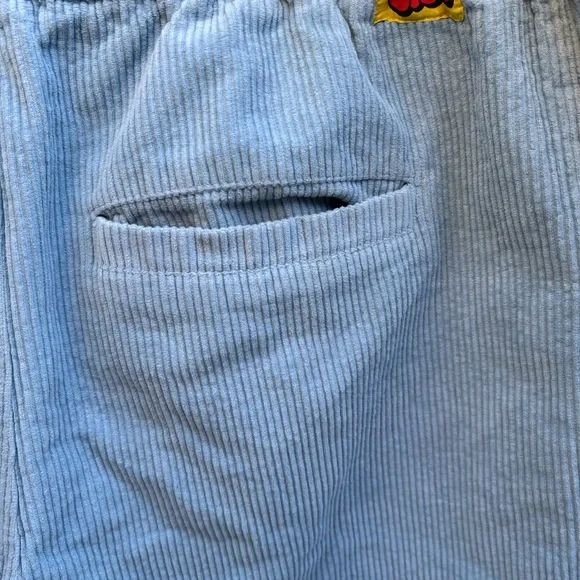 EMPYRE Skate Shorts in Pastel Blue Corduroy Drawstring Waist Men’s Size Large - Picture 6 of 11
